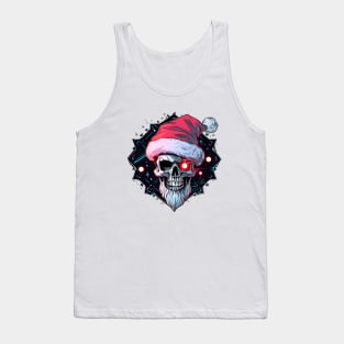 Christmas Celebration with a Skull Twist Tank Top